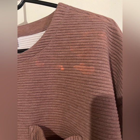 A New Day Sweater With Pocket Mauve Womens XL - Picture 2 of 4
